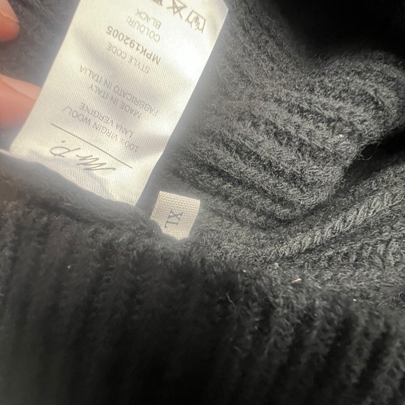 MR P. Virgin Wool Mock-Neck Sweater mens size XL MR PORTER black - Picture 4 of 6